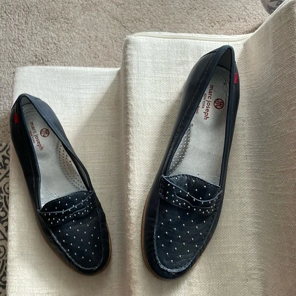 Marc jacob navy loafers sz 11 - Picture 1 of 6